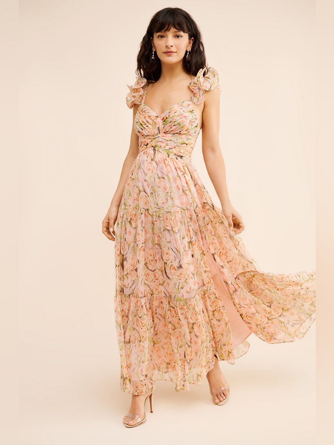 Astr The Label Fritillaria Floral Maxi Dress
